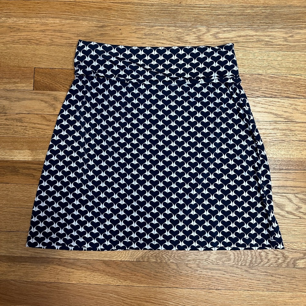 Max Studio Navy and White Skirt
